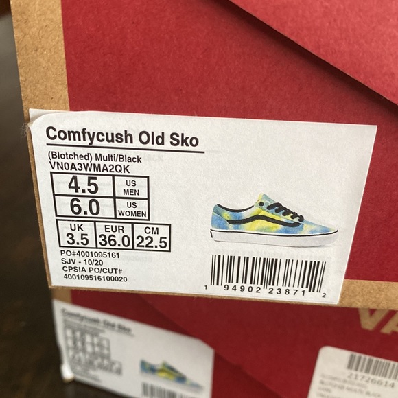 NEW Vans Comfycush Old Sko Shoes - Picture 8 of 10